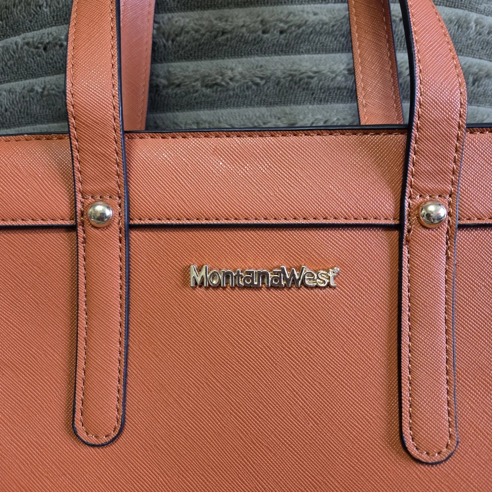 Montana West Burnt Rustic Orange Women's Bag Purse - Picture 2 of 5